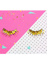 Load image into Gallery viewer, VIAV Gold Holographic Glitter Eyelashes
